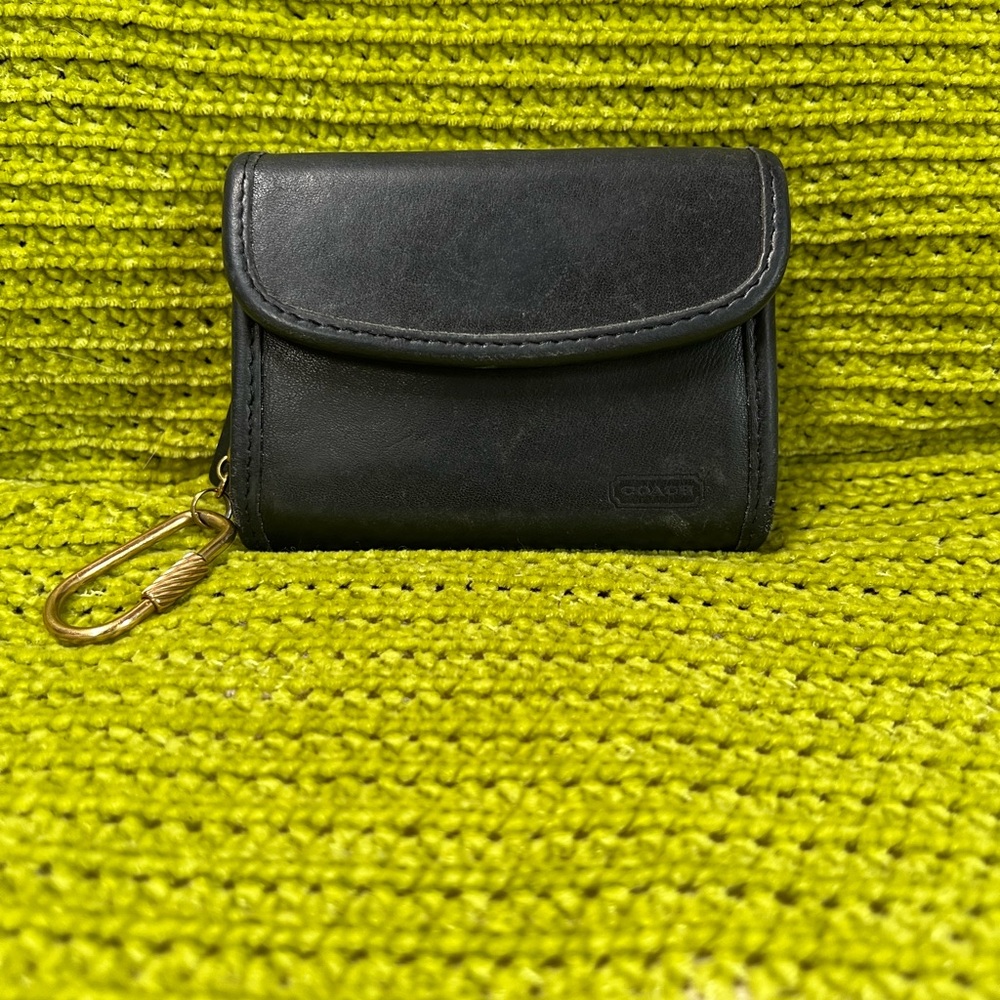 Vintage Coach Multifunction Wallet black with hangtag